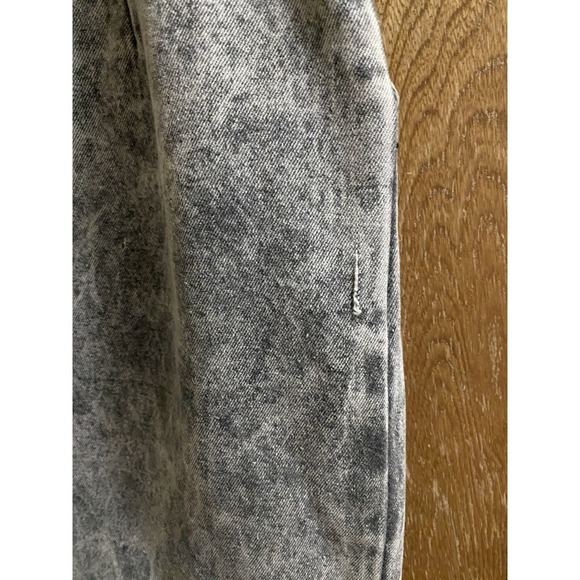 Vintage 80's Kayo of California Denim Gray Acid Wash Pencil Skirt Slit Sz 13/14 - Picture 9 of 11